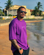 Oversized roxo/estampa branca Resgate - Imagem 3