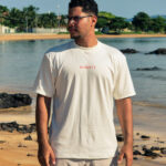 Oversized branca/estampa vermelha Resgate